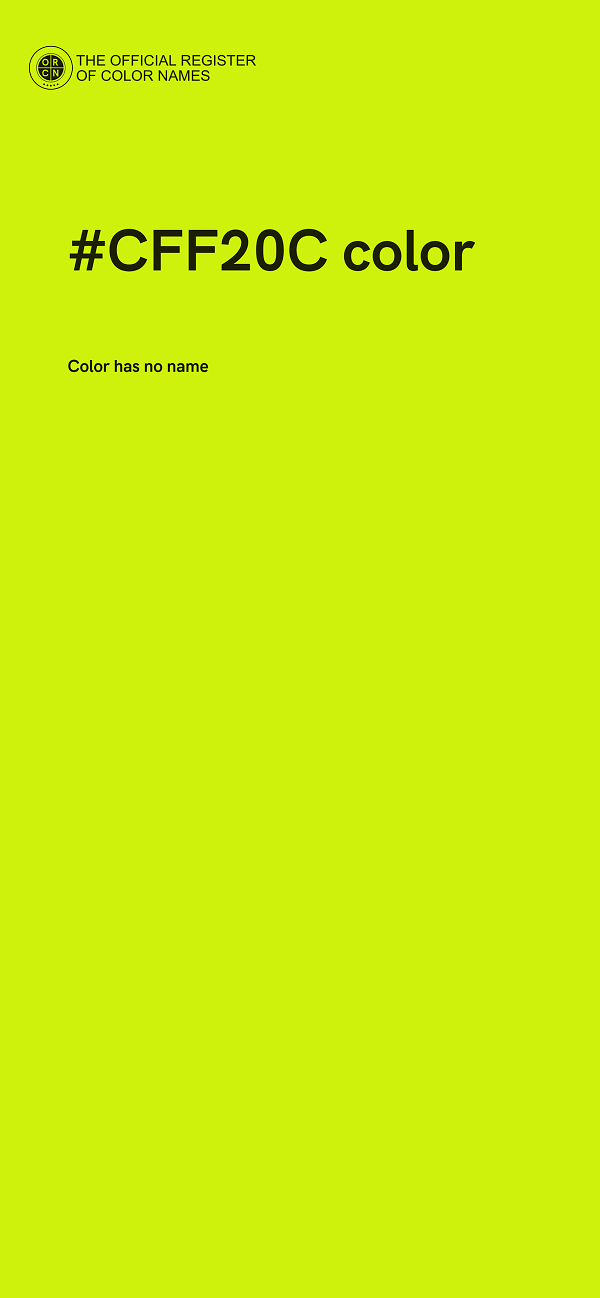 #CFF20C color image