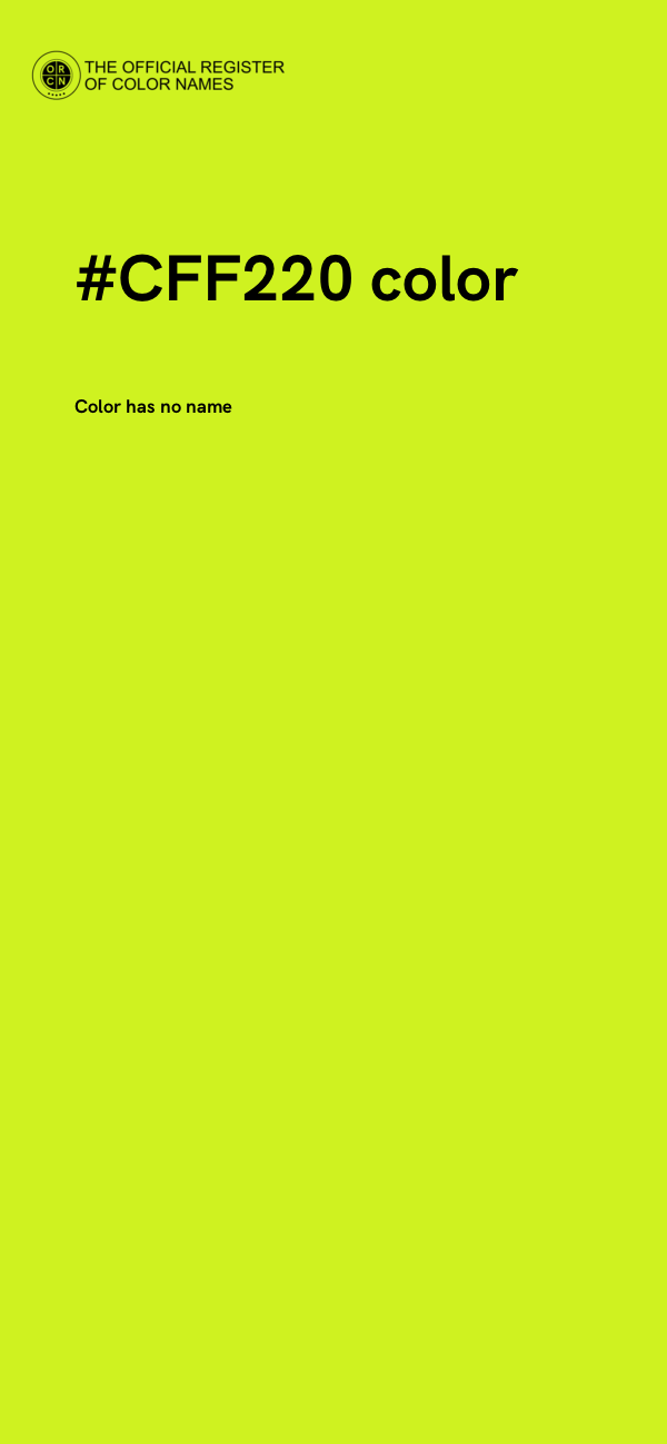 #CFF220 color image