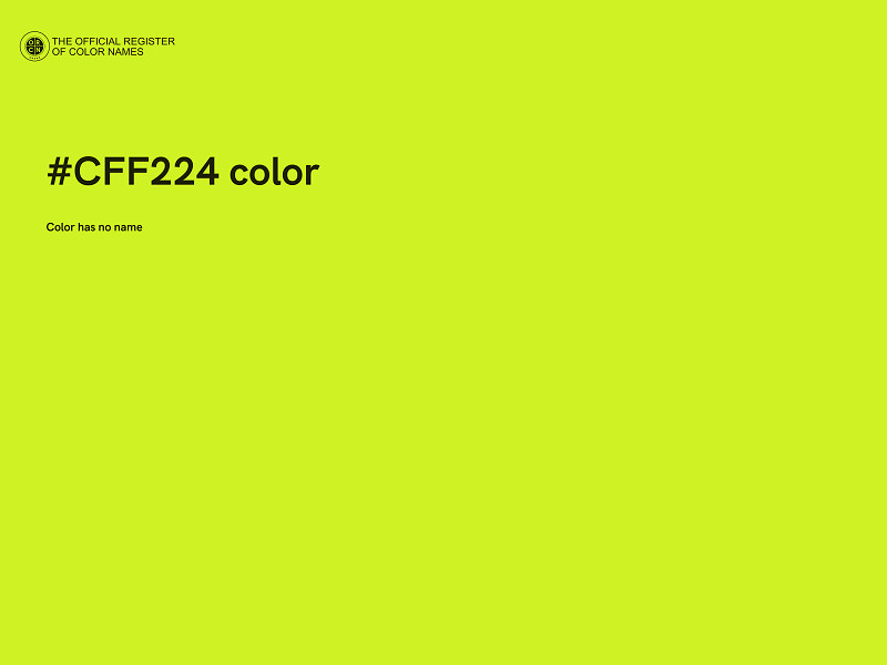 #CFF224 color image