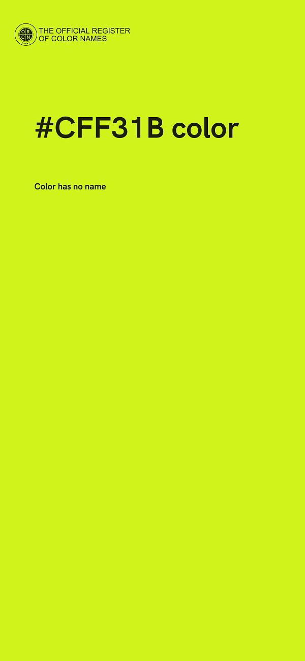 #CFF31B color image