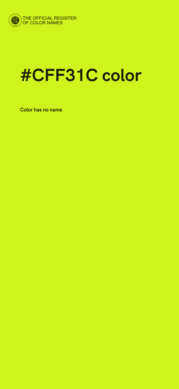 #CFF31C color image