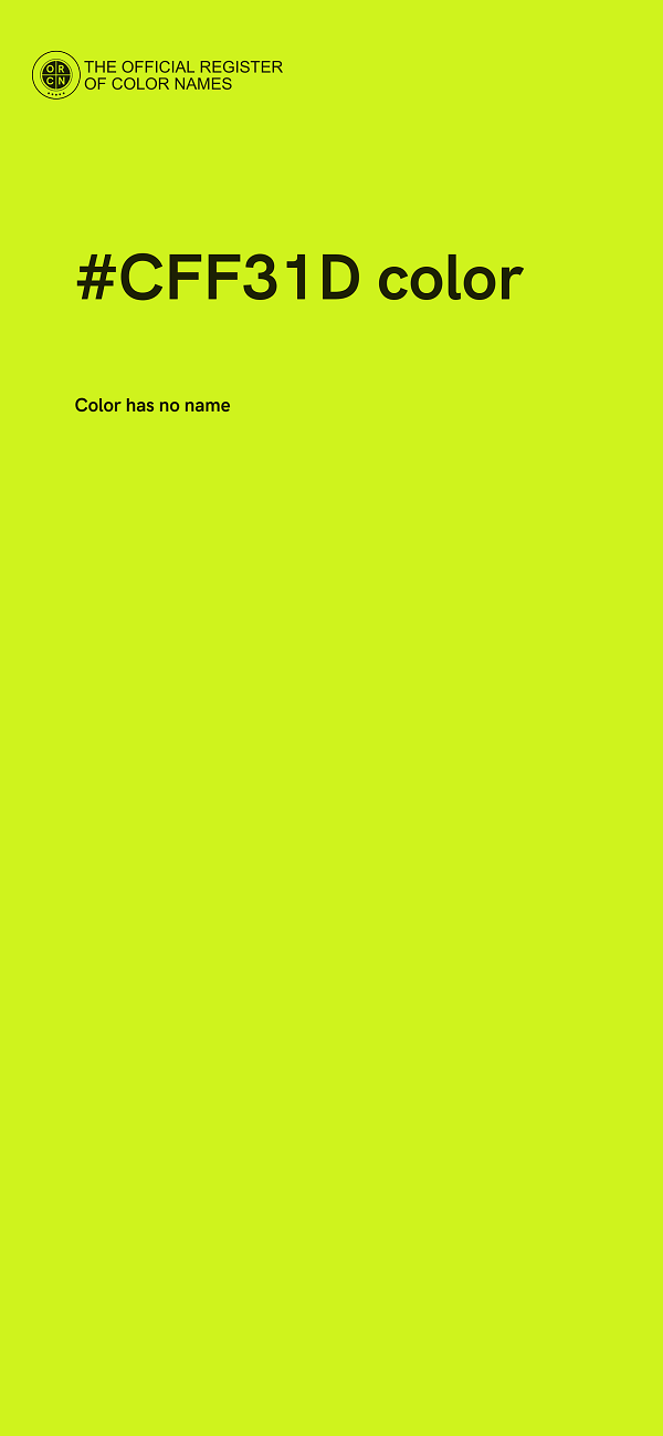 #CFF31D color image