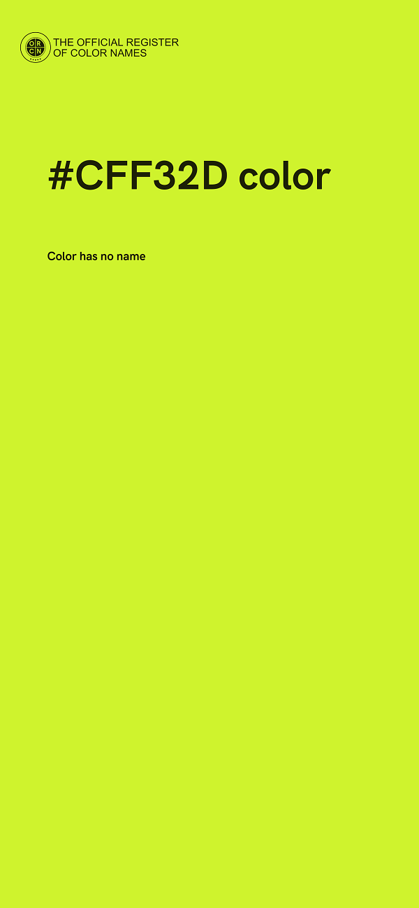 #CFF32D color image