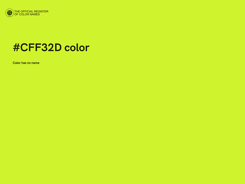 #CFF32D color image