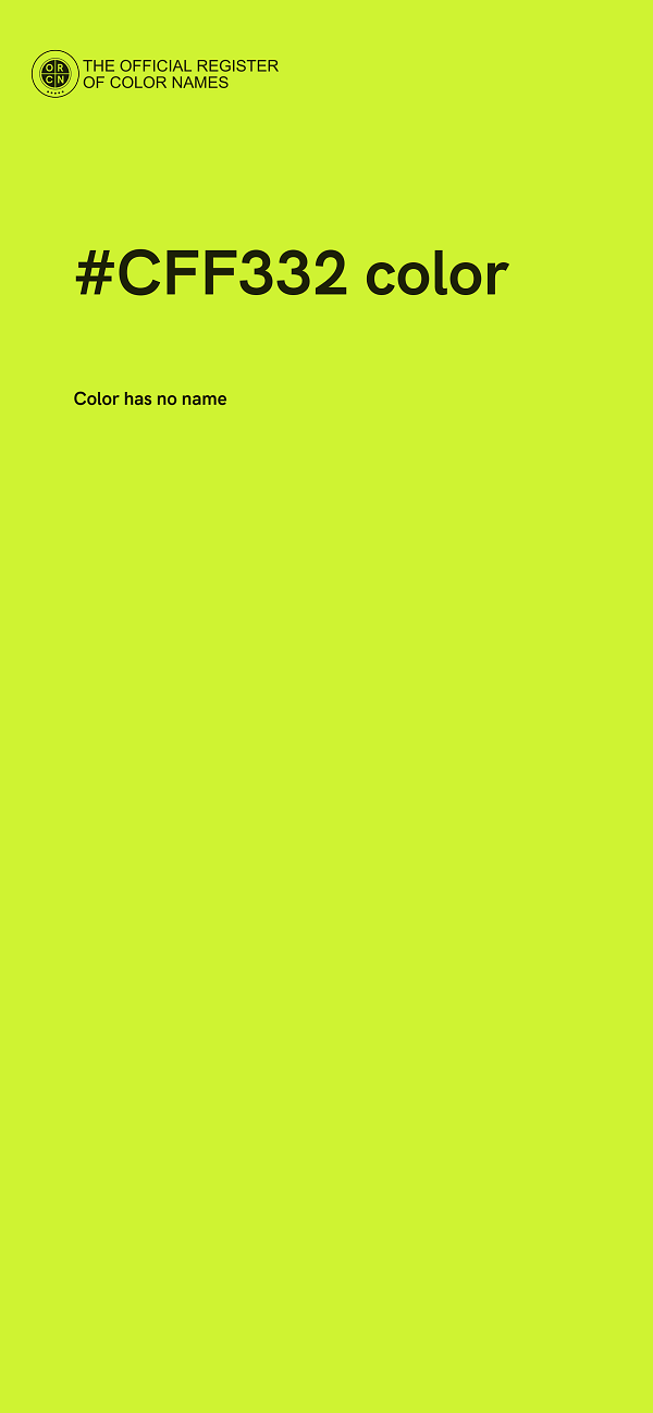 #CFF332 color image