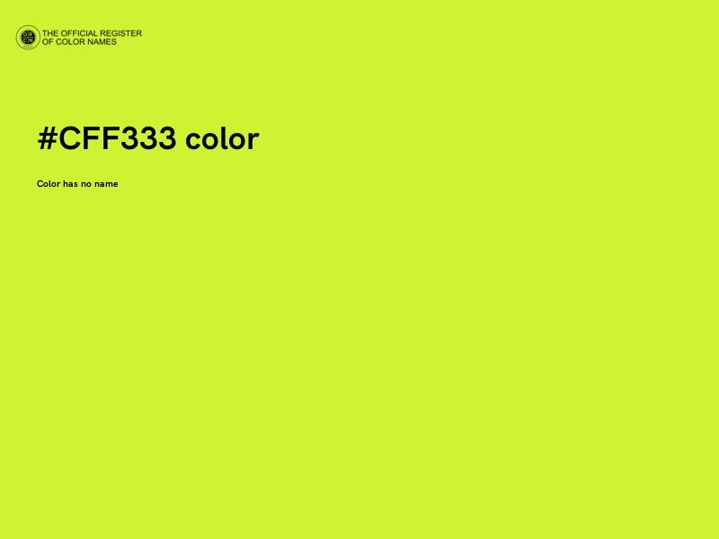 #CFF333 color image