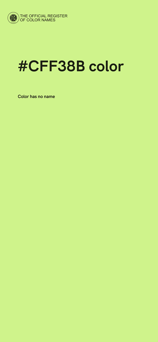 #CFF38B color image