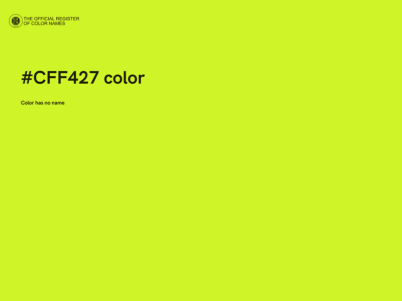 #CFF427 color image