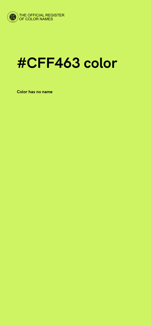 #CFF463 color image