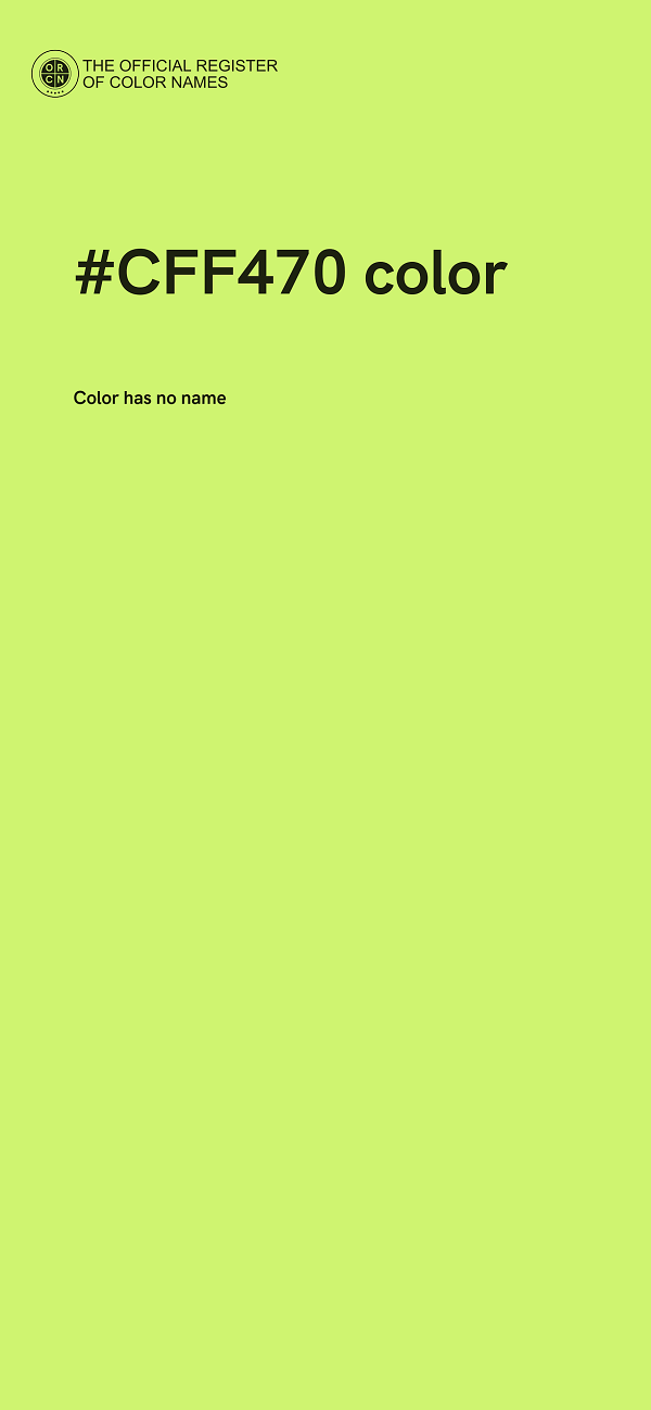 #CFF470 color image