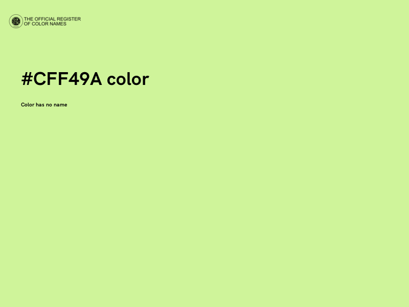 #CFF49A color image