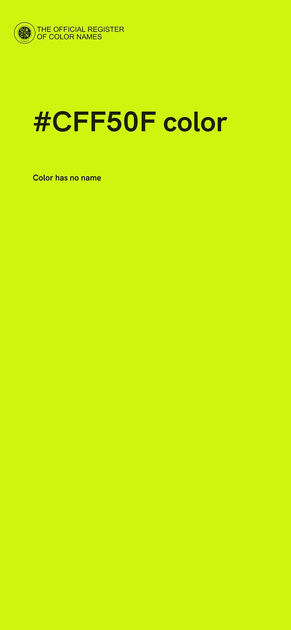 #CFF50F color image
