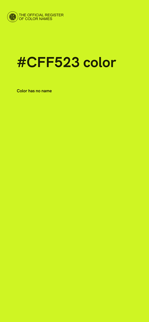 #CFF523 color image