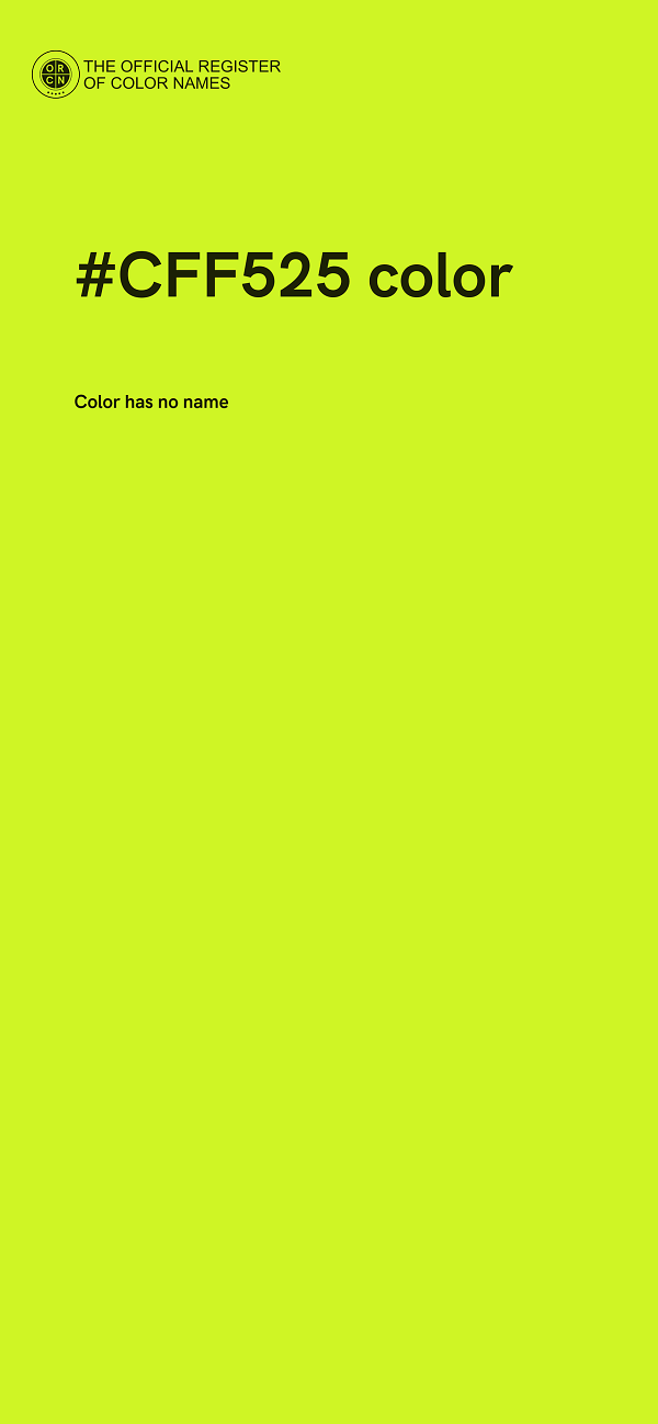 #CFF525 color image