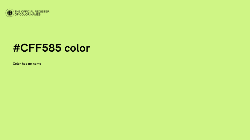 #CFF585 color image
