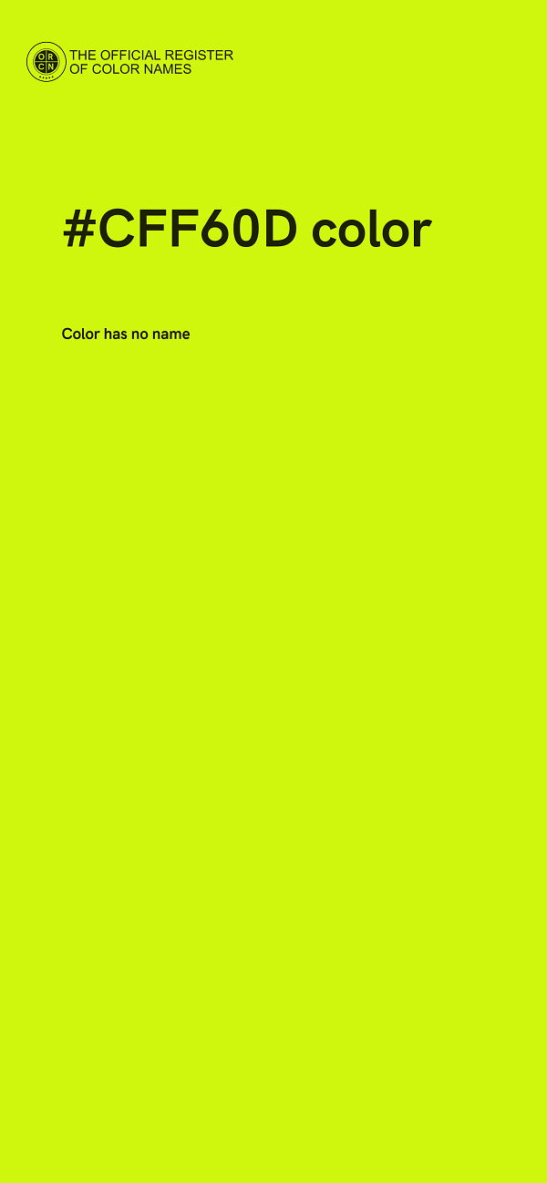 #CFF60D color image