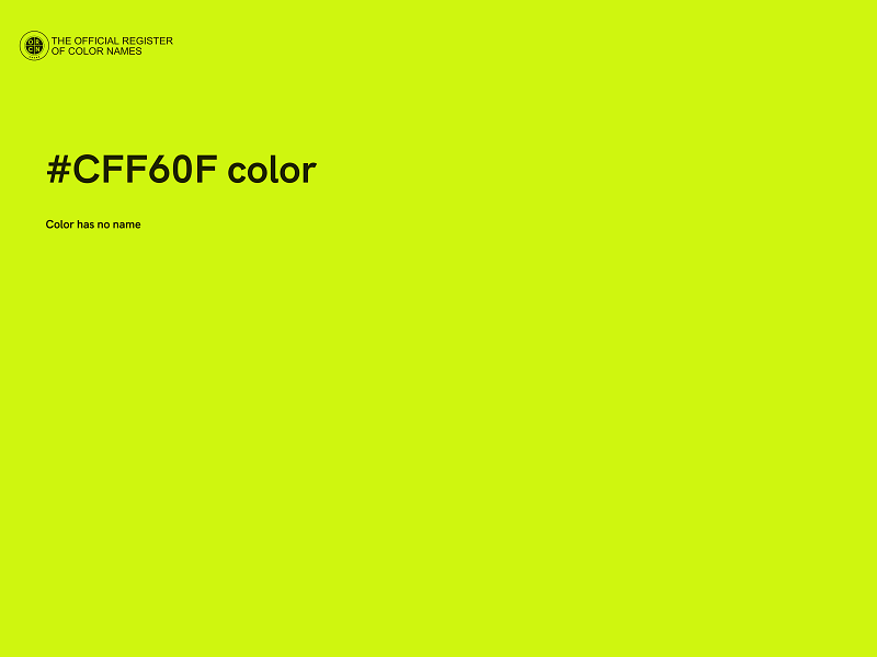 #CFF60F color image