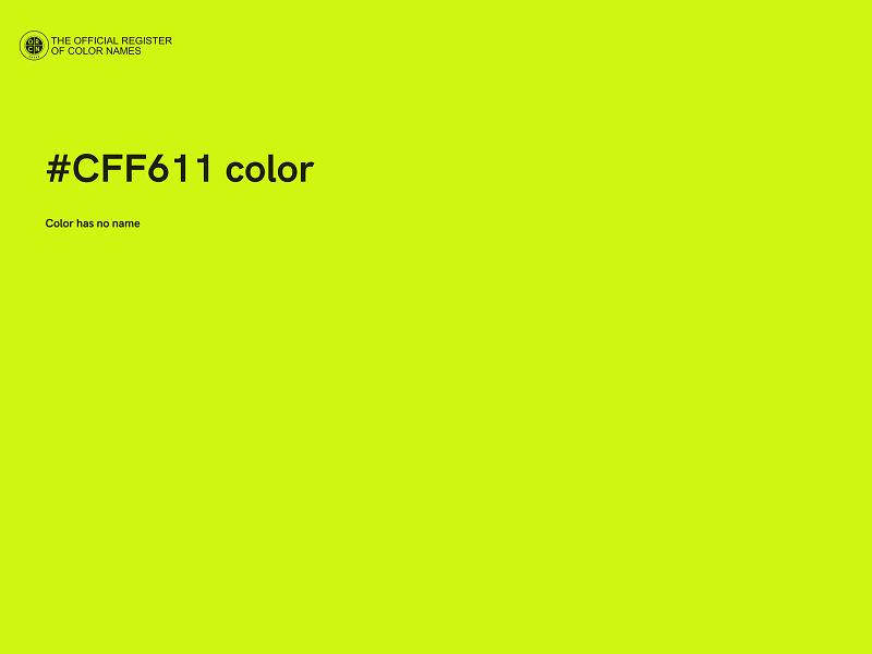 #CFF611 color image