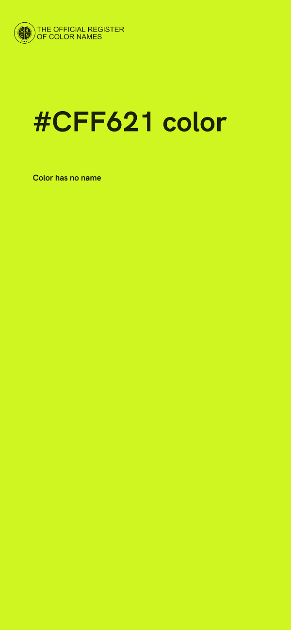 #CFF621 color image