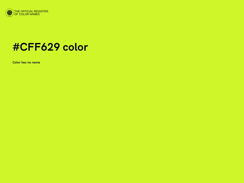 #CFF629 color image