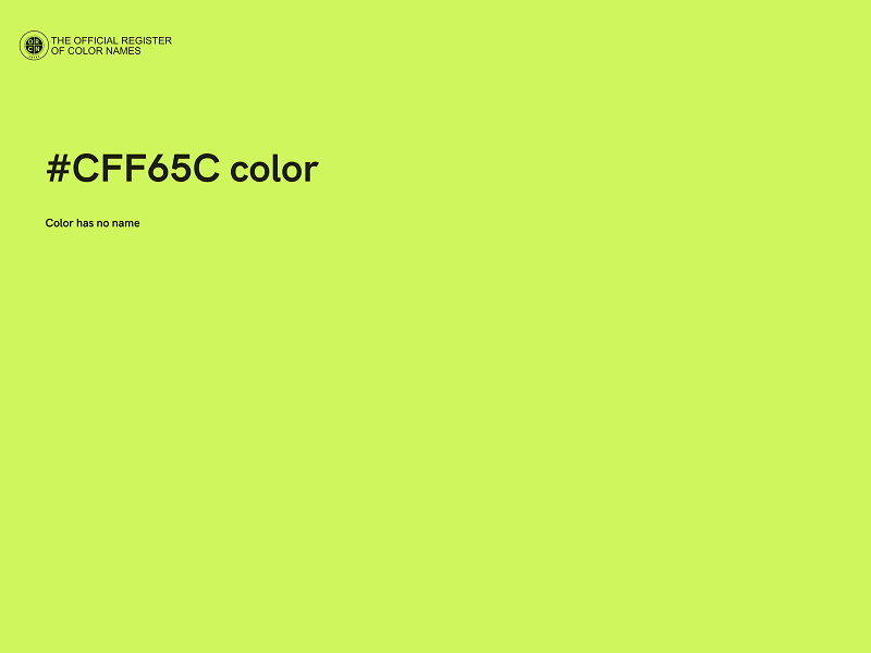 #CFF65C color image
