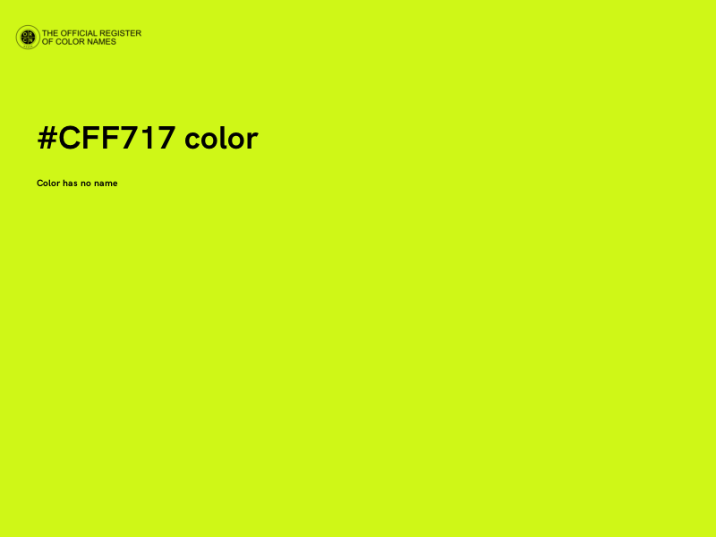 #CFF717 color image