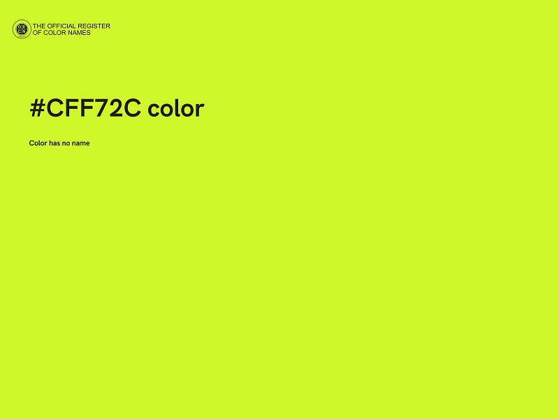 #CFF72C color image