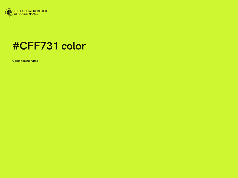 #CFF731 color image