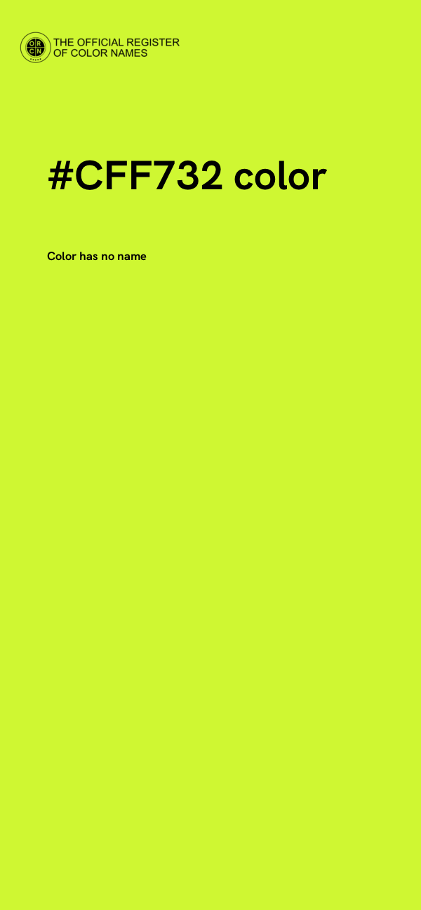 #CFF732 color image