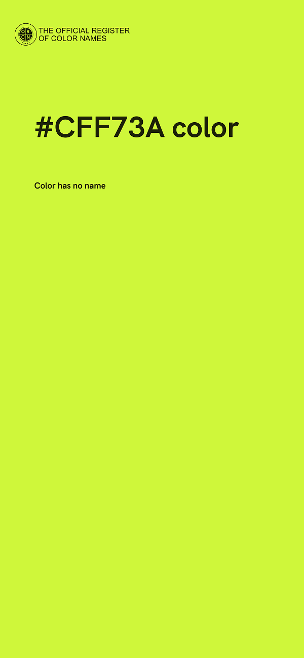 #CFF73A color image