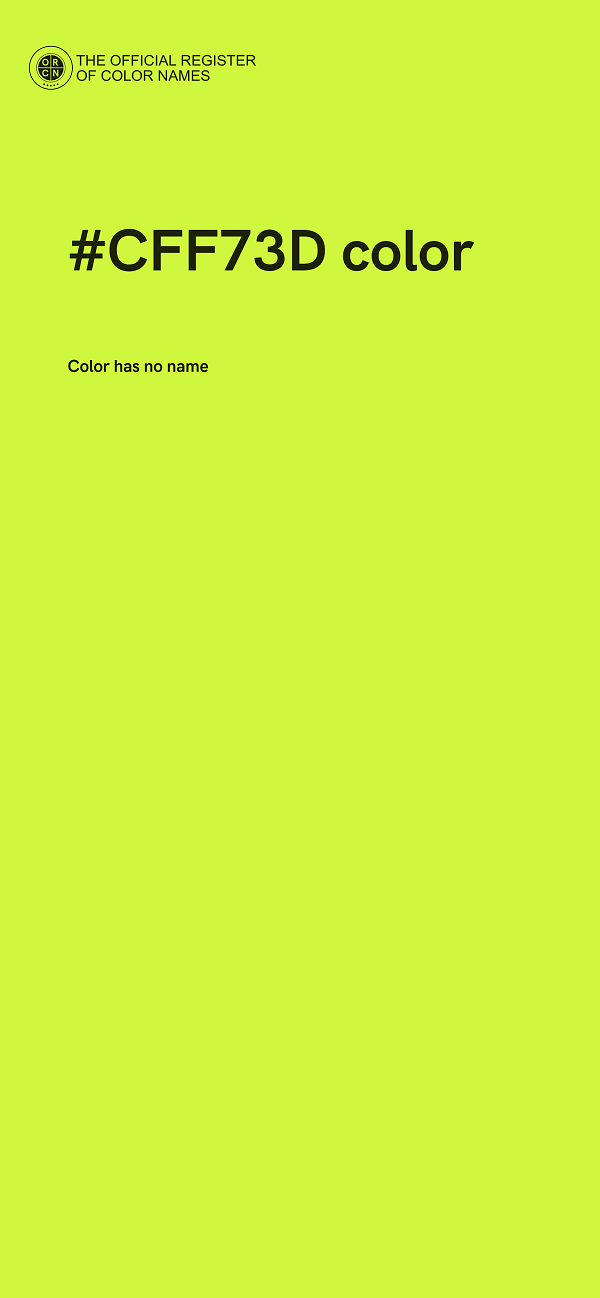 #CFF73D color image