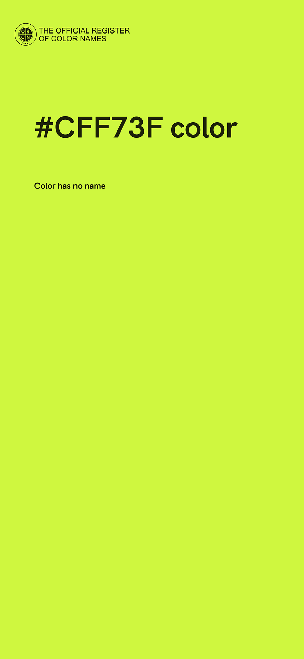 #CFF73F color image