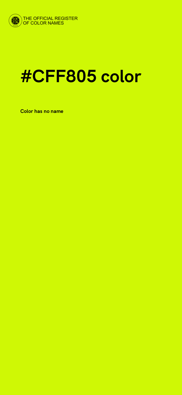 #CFF805 color image