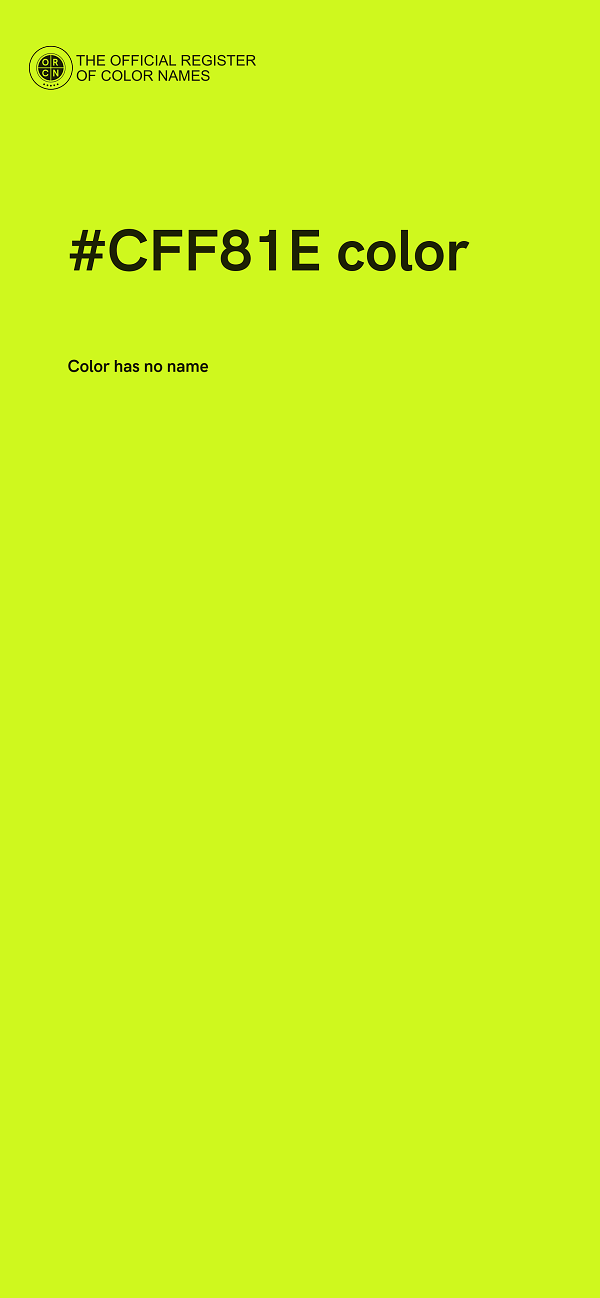 #CFF81E color image