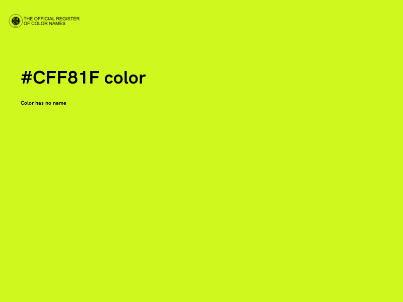 #CFF81F color image