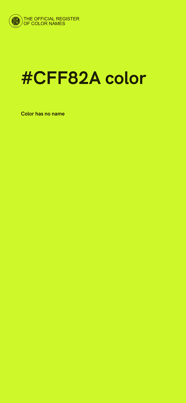 #CFF82A color image