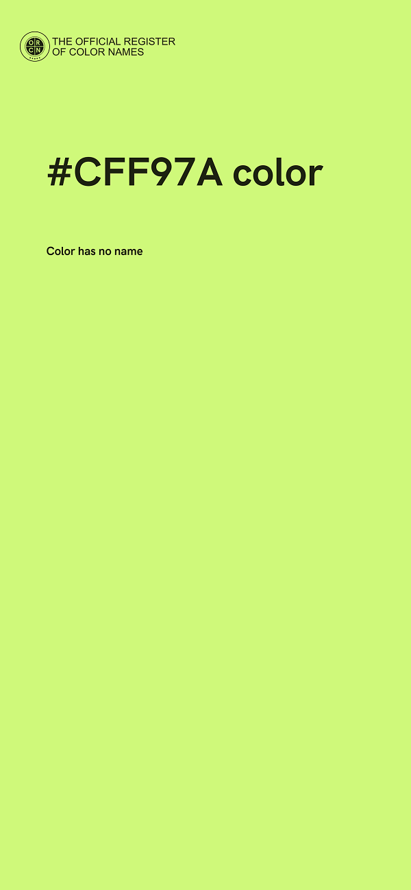 #CFF97A color image