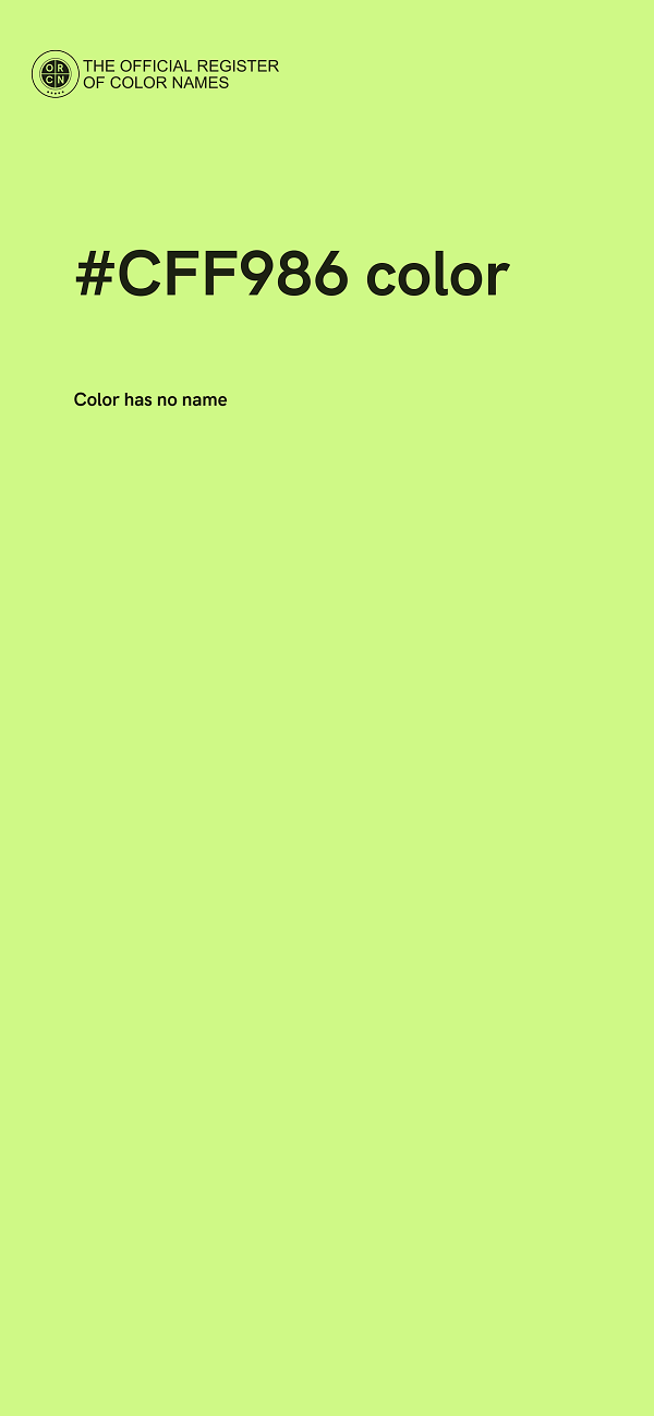 #CFF986 color image