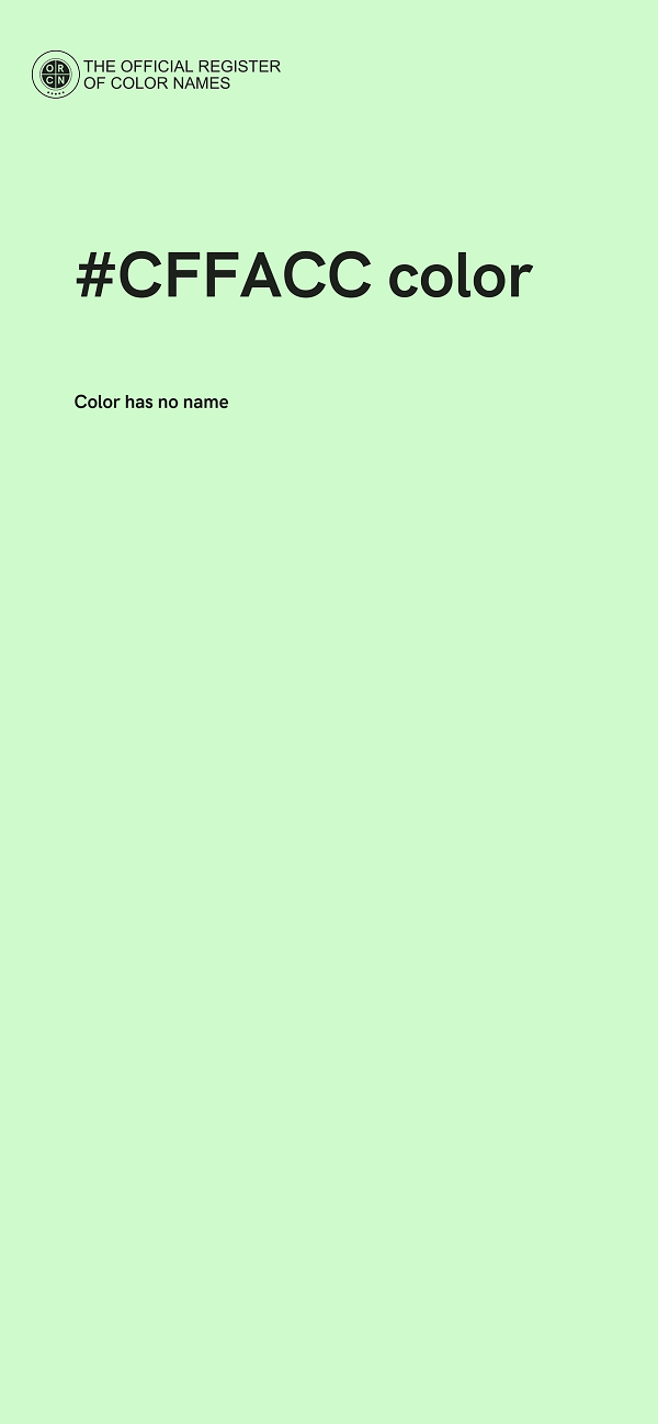 #CFFACC color image