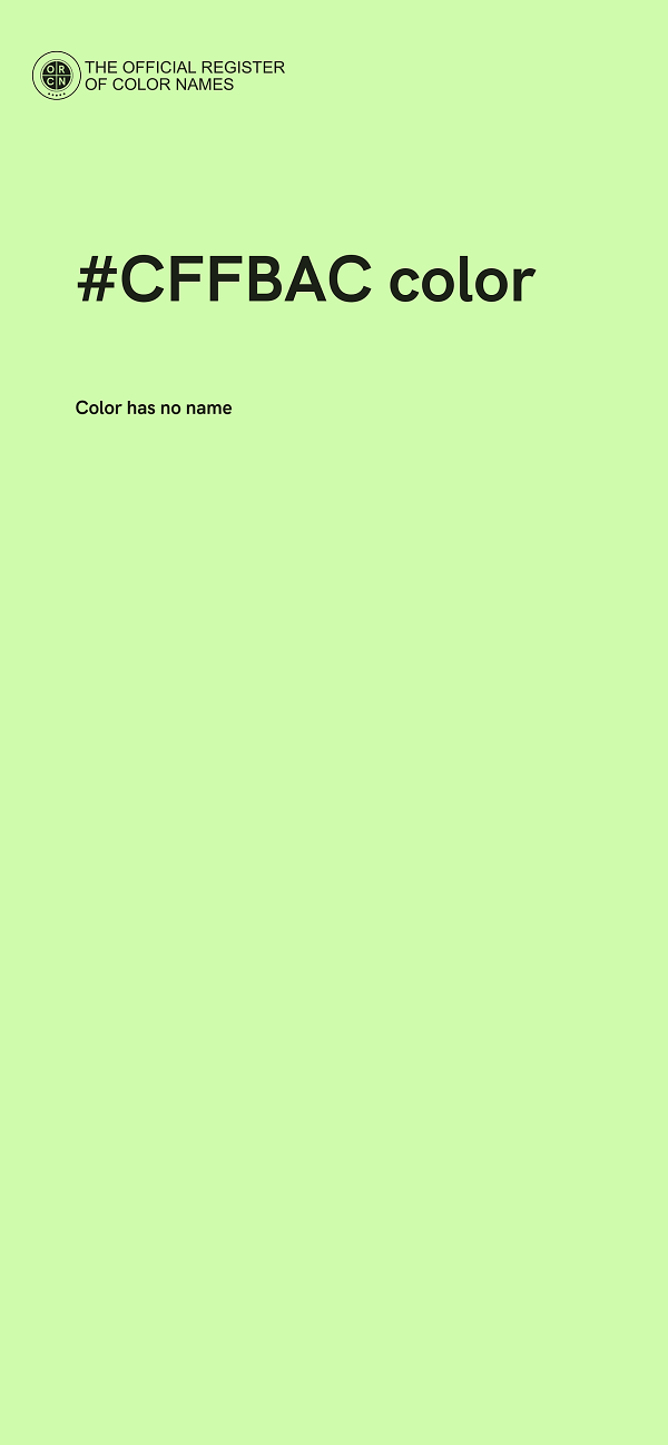 #CFFBAC color image