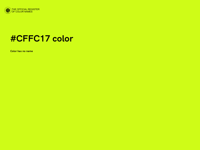 #CFFC17 color image