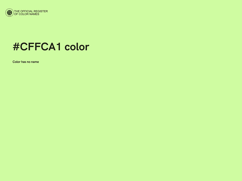 #CFFCA1 color image