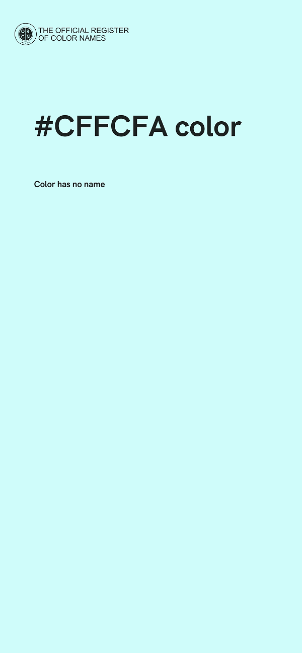 #CFFCFA color image