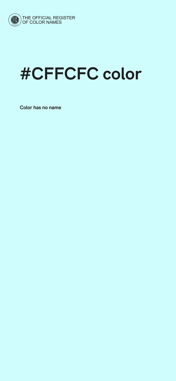 #CFFCFC color image