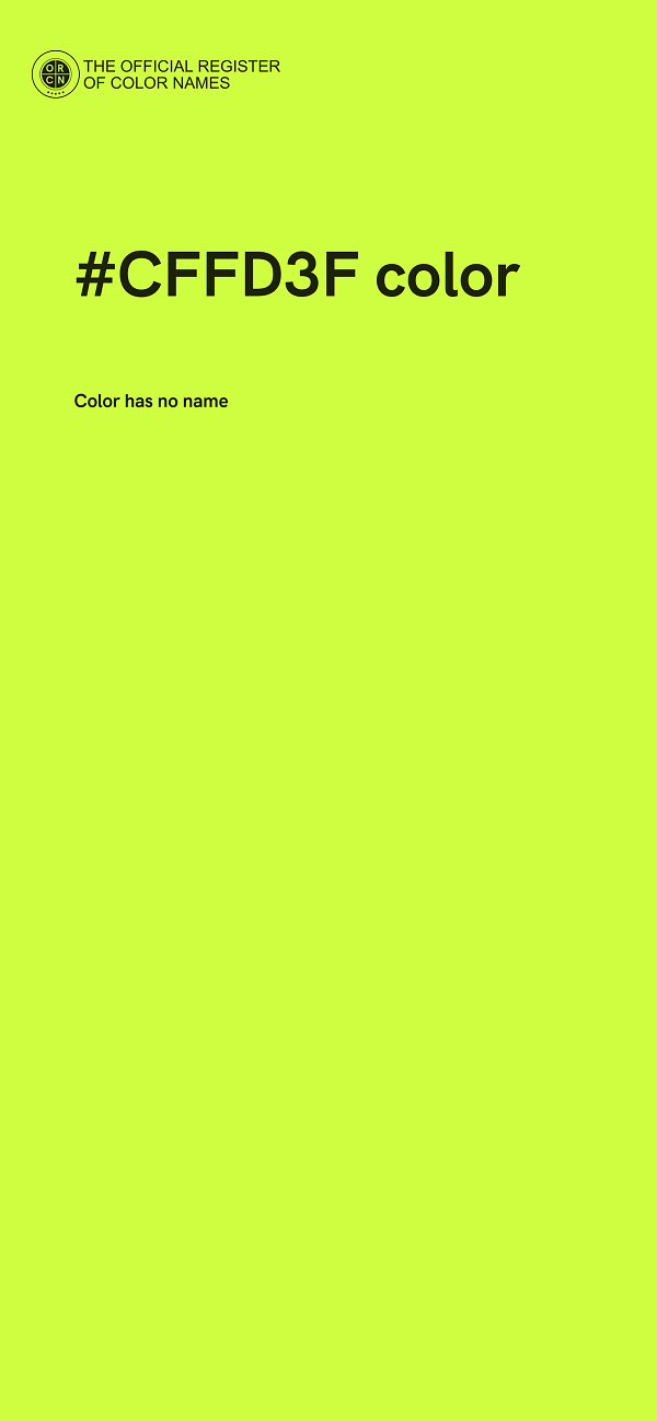 #CFFD3F color image