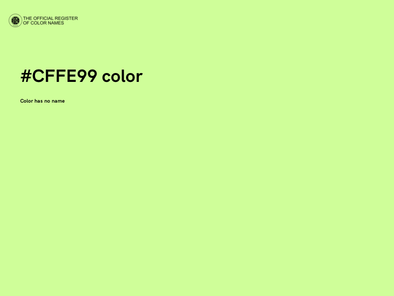 #CFFE99 color image
