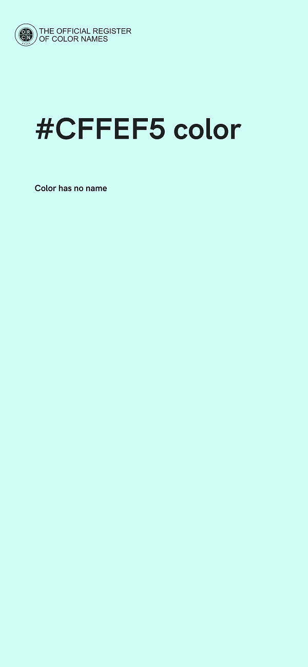 #CFFEF5 color image