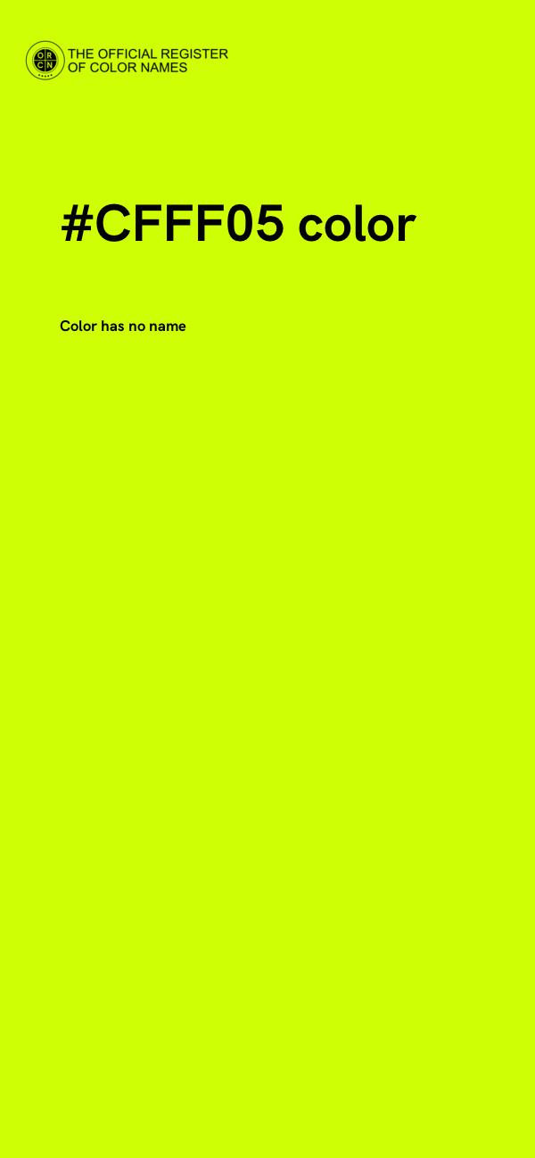 #CFFF05 color image