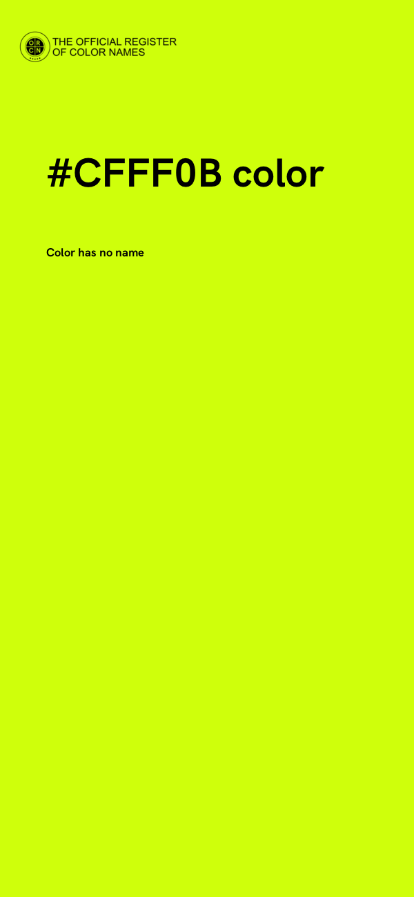 #CFFF0B color image