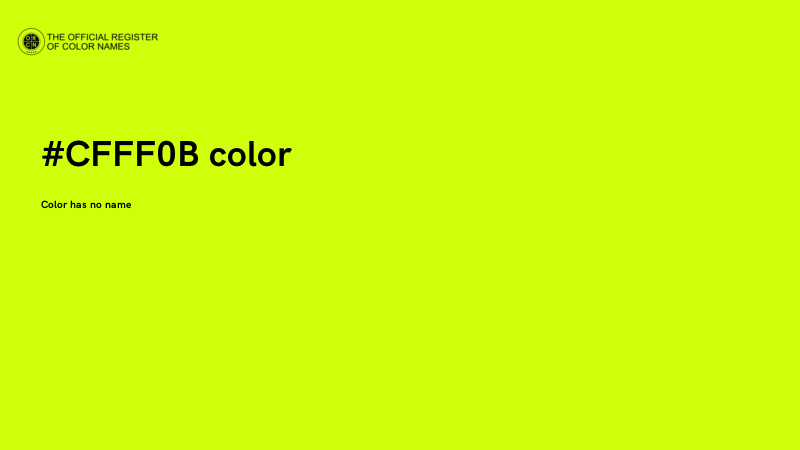#CFFF0B color image